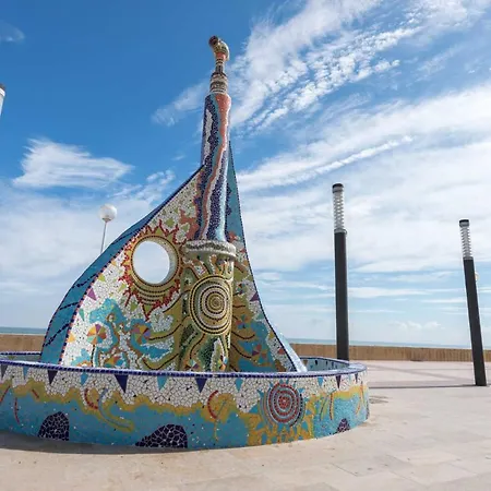 شقة Acogedor En A 150 Metros De La Playa Con Parking Privado Y Piscinas Comunitarias